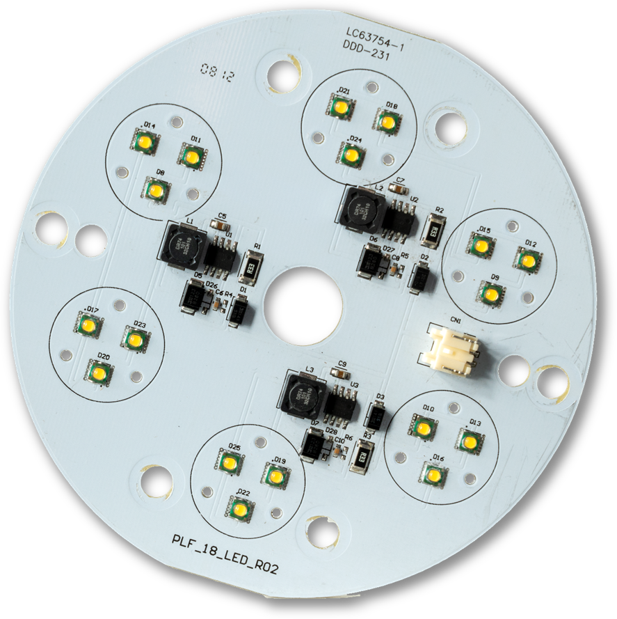 MCPCB: circuito impreso con base de aluminio para LEDs