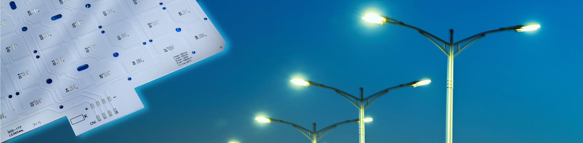 Aplicaciones en luminarias y módulos LED sobre PCB de aluminio